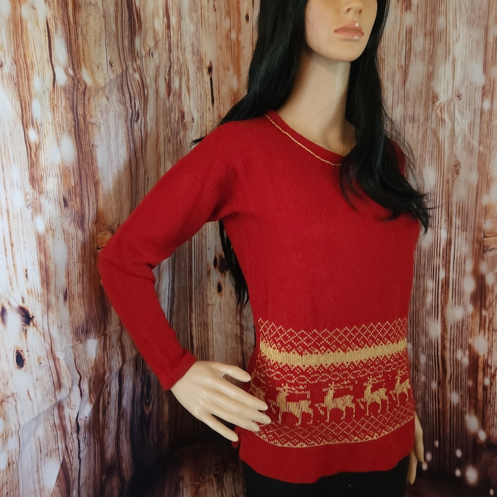 Fairisle sweater, medium, new